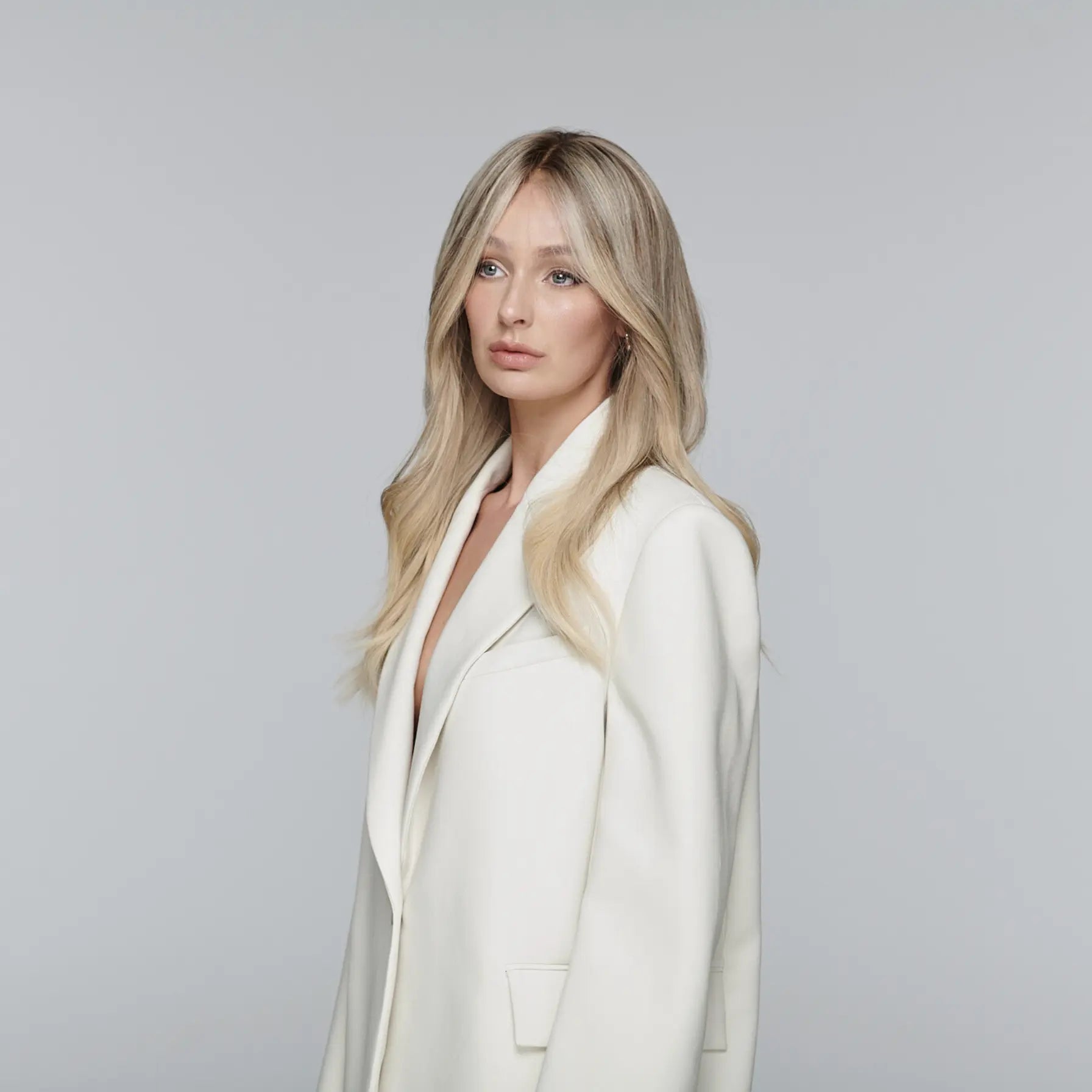 Low Key Ash Blonde Human Hair Wig | Luxury Lace Top | 20 Inch