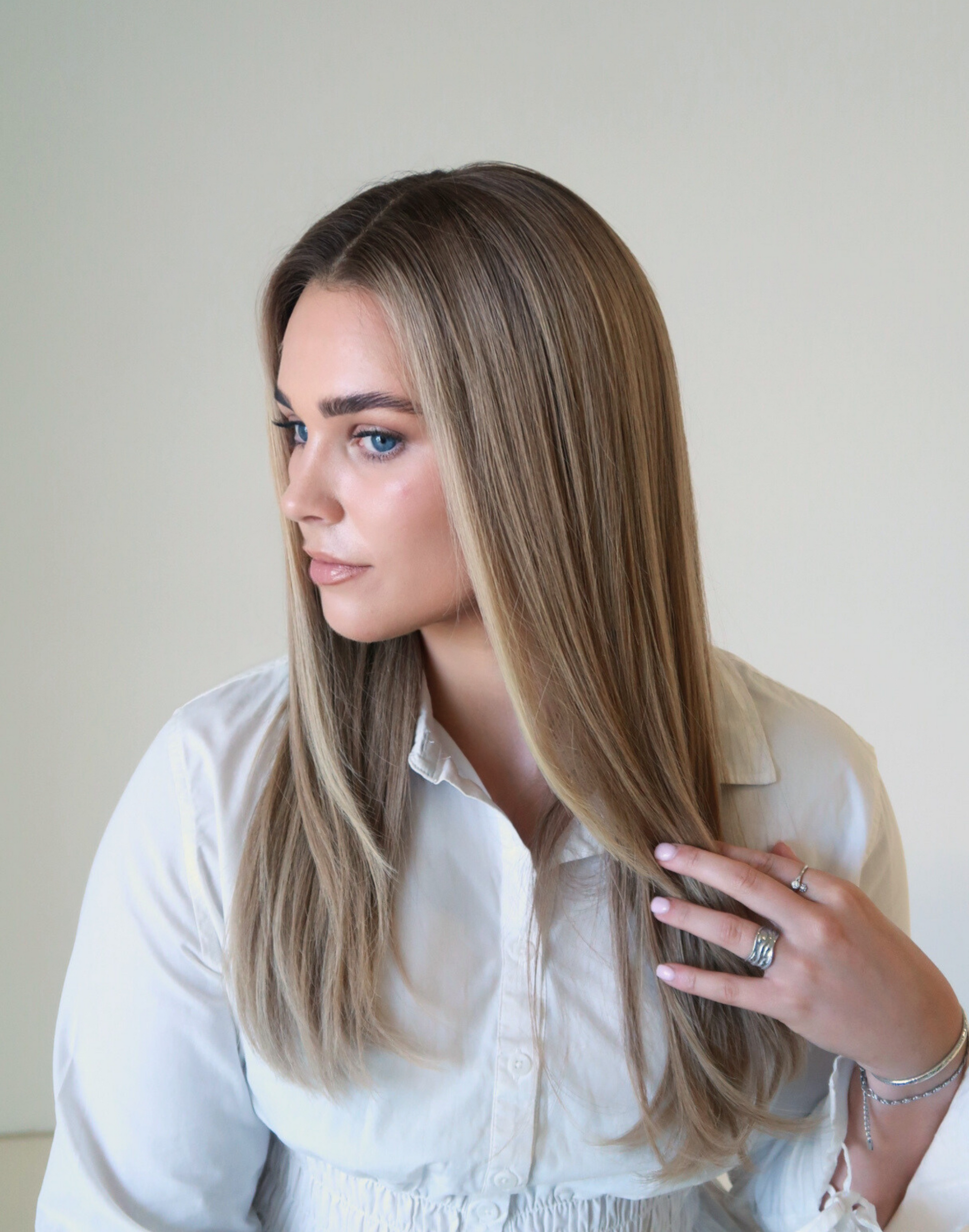 The Sydney | Dark Suede Blonde Human Hair Wig