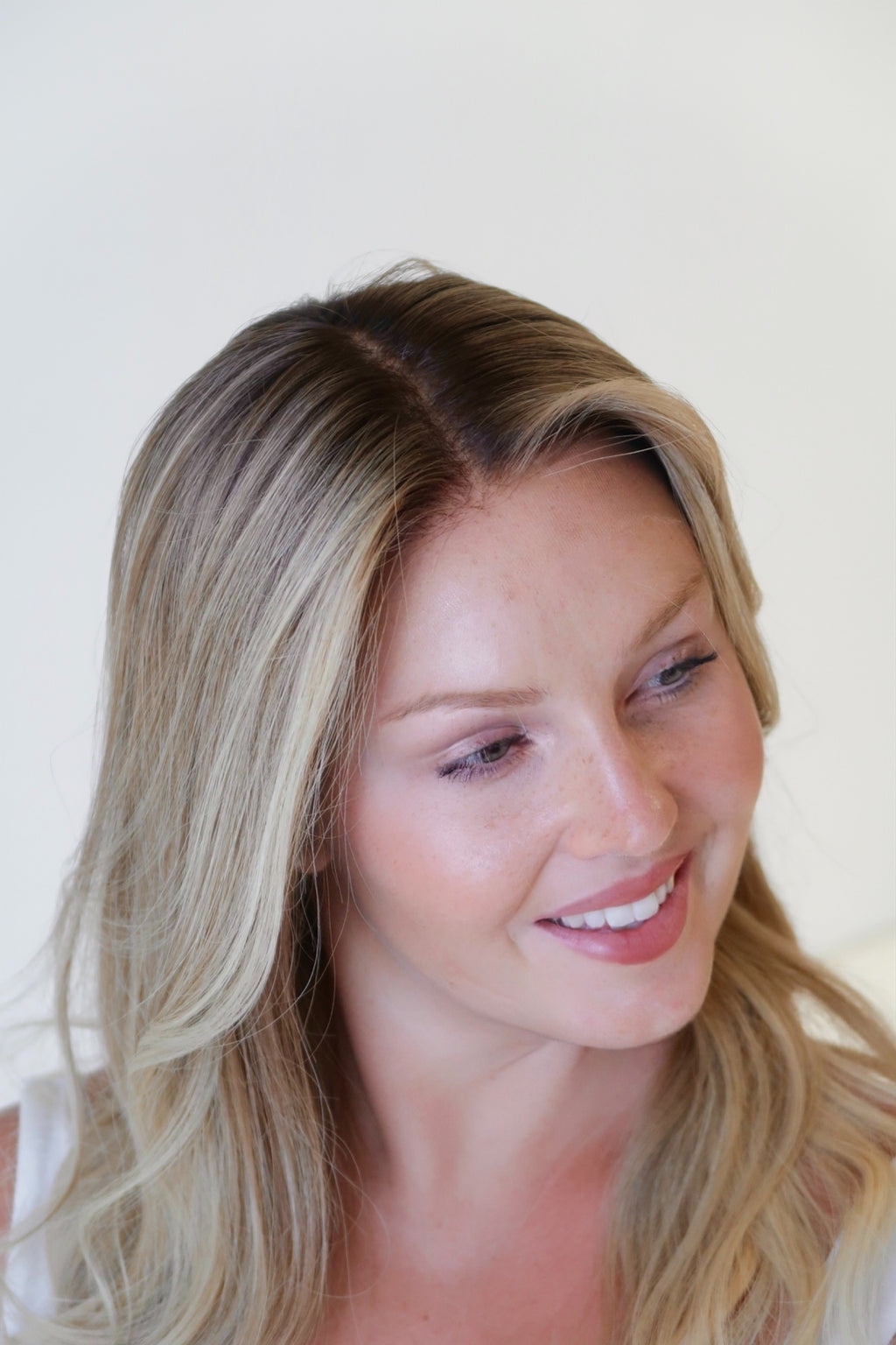 Malibu Sunkissed Honey Blonde Human Hair Wig | Glueless Lace Top | 20 Inch